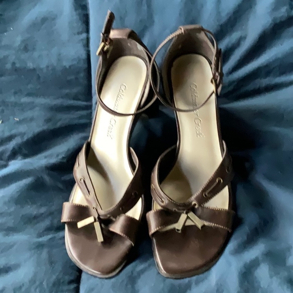 Coldwater Creek Brown leather sandals